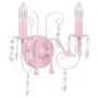Rosa Perlen-Wandlampe mit 2 E14-Glühbirnen von vidaXL, Lampen - Ref: Foro24-281592, Preis: 38,59 €, Rabatt: %