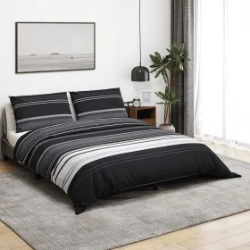 Juego de funda nórdica algodón negro y blanco 260x240 cm by , Duvet covers - Ref: Foro24-136498, Price: 43,78 €, Discount: %