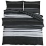 Juego de funda nórdica algodón negro y blanco 260x240 cm by , Duvet covers - Ref: Foro24-136498, Price: 44,92 €, Discount: %