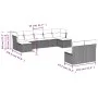 Set de sofás de jardín 9 pzas con cojines ratán sintético beige by , Garden sets - Ref: Foro24-3218269, Price: 489,61 €, Disc...