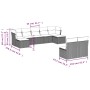 Set de sofás de jardín 9 pzas con cojines ratán sintético beige by , Garden sets - Ref: Foro24-3218269, Price: 468,08 €, Disc...