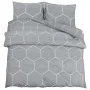 Juego de funda nórdica algodón gris 140x200 cm by , Duvet covers - Ref: Foro24-136458, Price: 25,70 €, Discount: %
