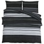 Juego de funda nórdica algodón negro y blanco 200x200 cm by , Duvet covers - Ref: Foro24-136493, Price: 28,23 €, Discount: %
