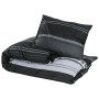 Juego de funda nórdica algodón negro y blanco 200x200 cm by , Duvet covers - Ref: Foro24-136493, Price: 28,23 €, Discount: %