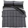Dunkelgraues Bettbezug-Set aus Baumwolle 135x200 cm von , Bettbezüge - Ref: Foro24-136424, Preis: 26,46 €, Rabatt: %