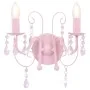 Rosa Perlen-Wandlampe mit 2 E14-Glühbirnen von vidaXL, Lampen - Ref: Foro24-281592, Preis: 38,59 €, Rabatt: %