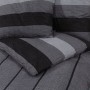 Dunkelgraues Bettbezug-Set aus Baumwolle 200x200 cm. von , Bettbezüge - Ref: Foro24-136418, Preis: 29,96 €, Rabatt: %