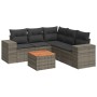Set de muebles de jardín 6 pzas y cojines ratán sintético gris de , Conjuntos de jardín - Ref: Foro24-3225444, Precio: 368,78 €