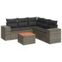 Set de muebles de jardín 6 pzas y cojines ratán sintético gris de , Conjuntos de jardín - Ref: Foro24-3225444, Precio: 381,60...