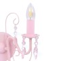 Pink beaded wall lamp with 2 E14 bulbs by vidaXL, Lamps - Ref: Foro24-281592, Price: 35,53 €, Discount: %