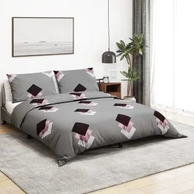 Juego de funda nórdica algodón gris 155x220 cm by , Duvet covers - Ref: Foro24-136470, Price: 31,22 €, Discount: %