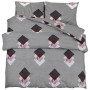 Juego de funda nórdica algodón gris 155x220 cm by , Duvet covers - Ref: Foro24-136470, Price: 31,74 €, Discount: %