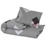 Juego de funda nórdica algodón gris 155x220 cm by , Duvet covers - Ref: Foro24-136470, Price: 31,22 €, Discount: %