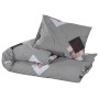 Juego de funda nórdica algodón gris 155x220 cm by , Duvet covers - Ref: Foro24-136470, Price: 31,74 €, Discount: %