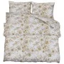 Juego de funda nórdica algodón blanco y marrón 140x200 cm by , Duvet covers - Ref: Foro24-136405, Price: 20,73 €, Discount: %