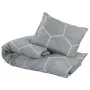 Juego de funda nórdica algodón gris 200x200 cm by , Duvet covers - Ref: Foro24-136451, Price: 26,58 €, Discount: %