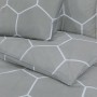 Juego de funda nórdica algodón gris 200x200 cm by , Duvet covers - Ref: Foro24-136451, Price: 24,74 €, Discount: %