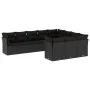 Set de sofás de jardín 10 pzas cojines ratán sintético negro de , Conjuntos de jardín - Ref: Foro24-3218215, Precio: 661,92 €...