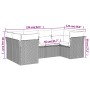 Set de sofás de jardín 6 piezas y cojines ratán sintético negro by , Garden sets - Ref: Foro24-3218105, Price: 398,71 €, Disc...