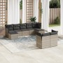 Gartenmöbel-Set 9-teilig mit grauen Polstern aus synthetischem Rattan von , Gartensets - Ref: Foro24-3218310, Preis: 518,30 €...