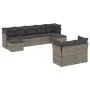 Gartenmöbel-Set 9-teilig mit grauen Polstern aus synthetischem Rattan von , Gartensets - Ref: Foro24-3218310, Preis: 518,28 €...
