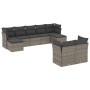 Gartenmöbel-Set 9-teilig mit grauen Polstern aus synthetischem Rattan von , Gartensets - Ref: Foro24-3218310, Preis: 518,30 €...