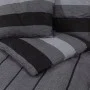 Dunkelgraues Bettbezug-Set aus Baumwolle 200x200 cm. von , Bettbezüge - Ref: Foro24-136426, Preis: 30,29 €, Rabatt: %