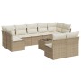Juego de sofás jardín con cojines beige 10 pzas ratán sintético by , Garden sets - Ref: Foro24-3218158, Price: 646,33 €, Disc...