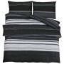 Juego de funda nórdica algodón negro y blanco 200x220 cm by , Duvet covers - Ref: Foro24-136502, Price: 28,50 €, Discount: %