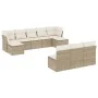 Juego de sofás jardín con cojines beige 10 pzas ratán sintético de , Conjuntos de jardín - Ref: Foro24-3218288, Precio: 593,7...