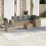 Set sofás de jardín 7 piezas y cojines ratán sintético beige by , Garden sets - Ref: Foro24-3225471, Price: 455,57 €, Discoun...
