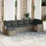 7-teiliges Gartensofa-Set mit grauen PE-Rattan-Kissen. von , Gartensets - Ref: Foro24-3219270, Preis: 412,26 €, Rabatt: %