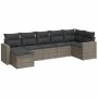 7-teiliges Gartensofa-Set mit grauen PE-Rattan-Kissen. von , Gartensets - Ref: Foro24-3219270, Preis: 412,26 €, Rabatt: %