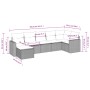 Set de sofás de jardín 7 piezas con cojines ratán PE gris de , Conjuntos de jardín - Ref: Foro24-3219270, Precio: 410,78 €, D...