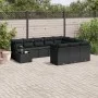 Set de sofás de jardín 11 pzas y cojines ratán sintético negro by , Garden sets - Ref: Foro24-3218255, Price: 707,85 €, Disco...