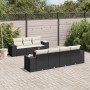Set de sofás de jardín 8 piezas y cojines ratán sintético negro by , Garden sets - Ref: Foro24-3225349, Price: 486,76 €, Disc...