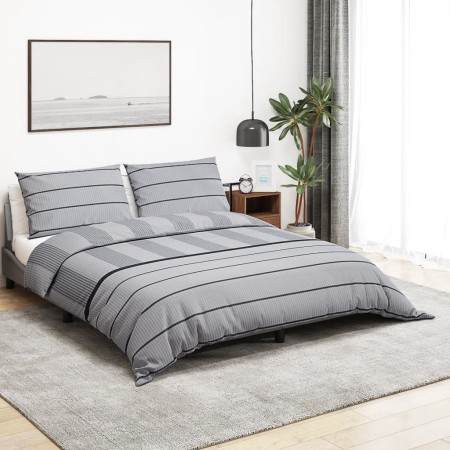 Juego de funda nórdica algodón gris 225x220 cm by , Duvet covers - Ref: Foro24-136445, Price: 26,18 €, Discount: %
