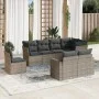 Gartensofagarnitur 8-teilig mit grauen Polstern aus synthetischem Rattan von , Gartensets - Ref: Foro24-3219230, Preis: 517,9...