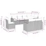 Gartensofagarnitur 8-teilig mit grauen Polstern aus synthetischem Rattan von , Gartensets - Ref: Foro24-3219230, Preis: 517,9...