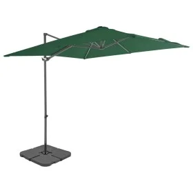 Garden umbrella with green portable base by vidaXL, Umbrellas - Ref: Foro24-276336, Price: 164,45 €, Discount: %
