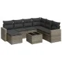 Set de sofás de jardín 8 pzas y cojines ratán sintético gris by , Garden sets - Ref: Foro24-3219300, Price: 457,77 €, Discoun...