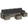 Set de sofás de jardín 8 pzas y cojines ratán sintético gris de , Conjuntos de jardín - Ref: Foro24-3219340, Precio: 419,06 €...