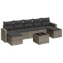 Set de sofás de jardín 8 pzas y cojines ratán sintético gris by , Garden sets - Ref: Foro24-3219340, Price: 424,64 €, Discoun...