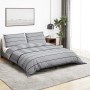 Juego de funda nórdica algodón gris 140x200 cm by , Duvet covers - Ref: Foro24-136432, Price: 22,76 €, Discount: %