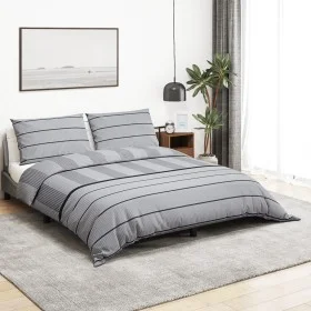 Juego de funda nórdica algodón gris 135x200 cm by , Duvet covers - Ref: Foro24-136439, Price: 24,42 €, Discount: %