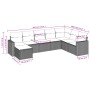 Juego de sofás de jardín con cojines beige 8 pzas ratán PE by , Garden sets - Ref: Foro24-3219349, Price: 464,99 €, Discount: %