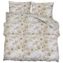 Bettbezug-Set aus weißer und brauner Baumwolle, 140x200 cm. von , Bettbezüge - Ref: Foro24-136413, Preis: 23,33 €, Rabatt: %