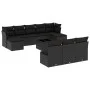 Set de sofás de jardín 11 pzas y cojines ratán sintético negro by , Garden sets - Ref: Foro24-3218295, Price: 641,64 €, Disco...