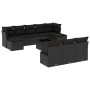 Set de sofás de jardín 11 pzas y cojines ratán sintético negro by , Garden sets - Ref: Foro24-3218295, Price: 625,09 €, Disco...