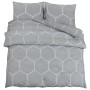 Juego de funda nórdica algodón gris 260x240 cm by , Duvet covers - Ref: Foro24-136453, Price: 39,57 €, Discount: %